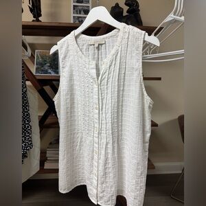 LOFT White Sleeveless Top